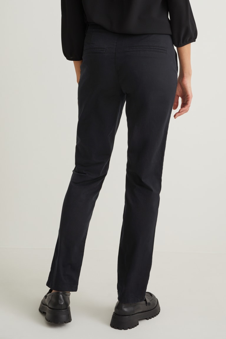 C&A Chinos Mid-rise Vita Nere | 8276-AHDEB