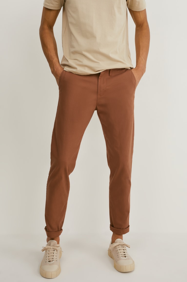 C&A Chinos Slim Fit Lycra® Marroni | 6549-YTUSD