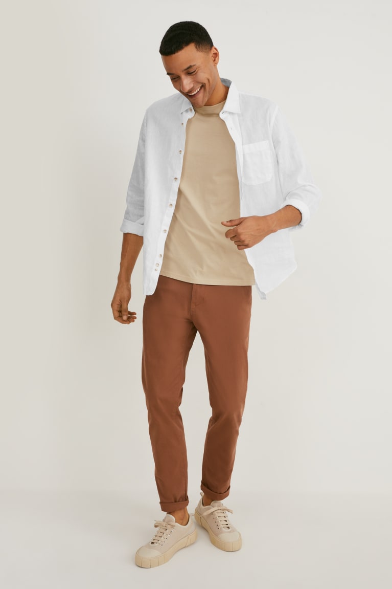 C&A Chinos Slim Fit Lycra® Marroni | 6549-YTUSD