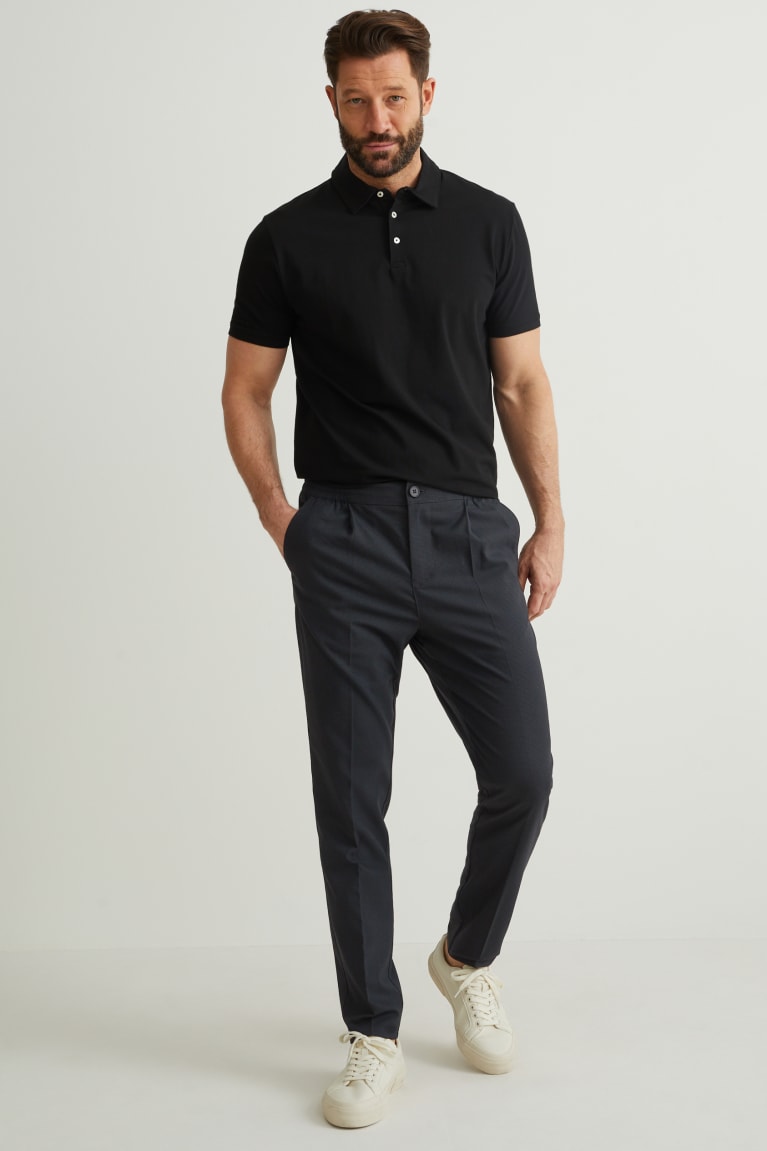 C&A Chinos Tapered Fit Flex Grigie Scuro | 3204-AQGYV