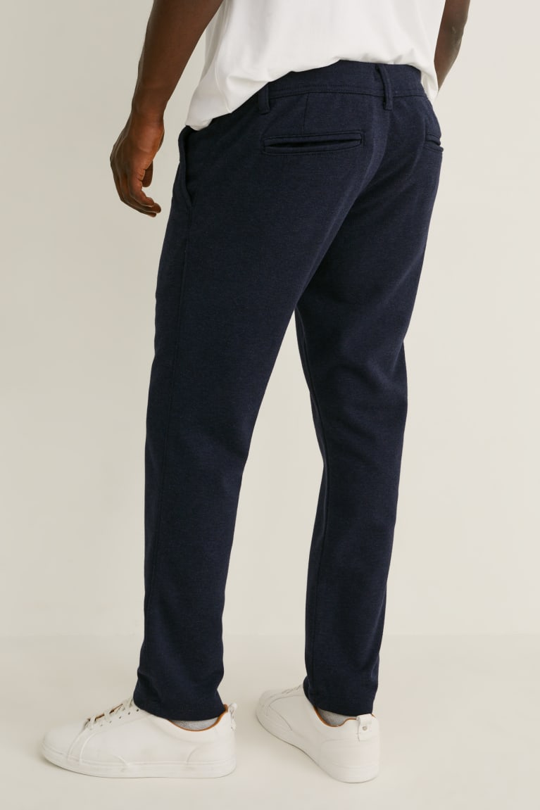 C&A Chinos Tapered Fit Flex Lycra® Recycled Blu Scuro | 5397-RODBP