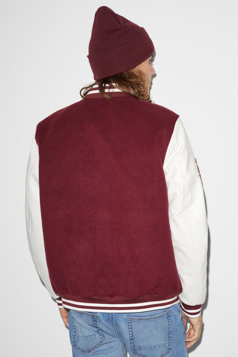 C&A Clockhouse Bomber Bordeaux | 2840-HRLMF