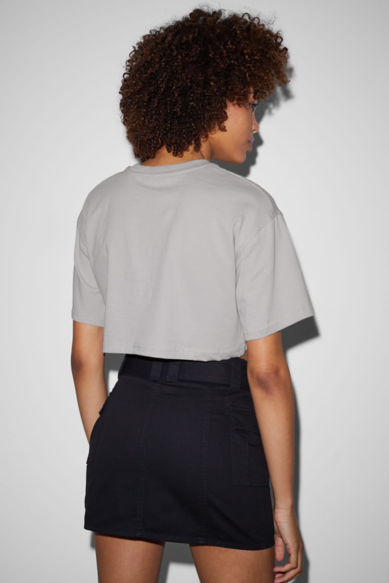 C&A Clockhouse Cropped Grigie Chiaro | 8190-CAWJH