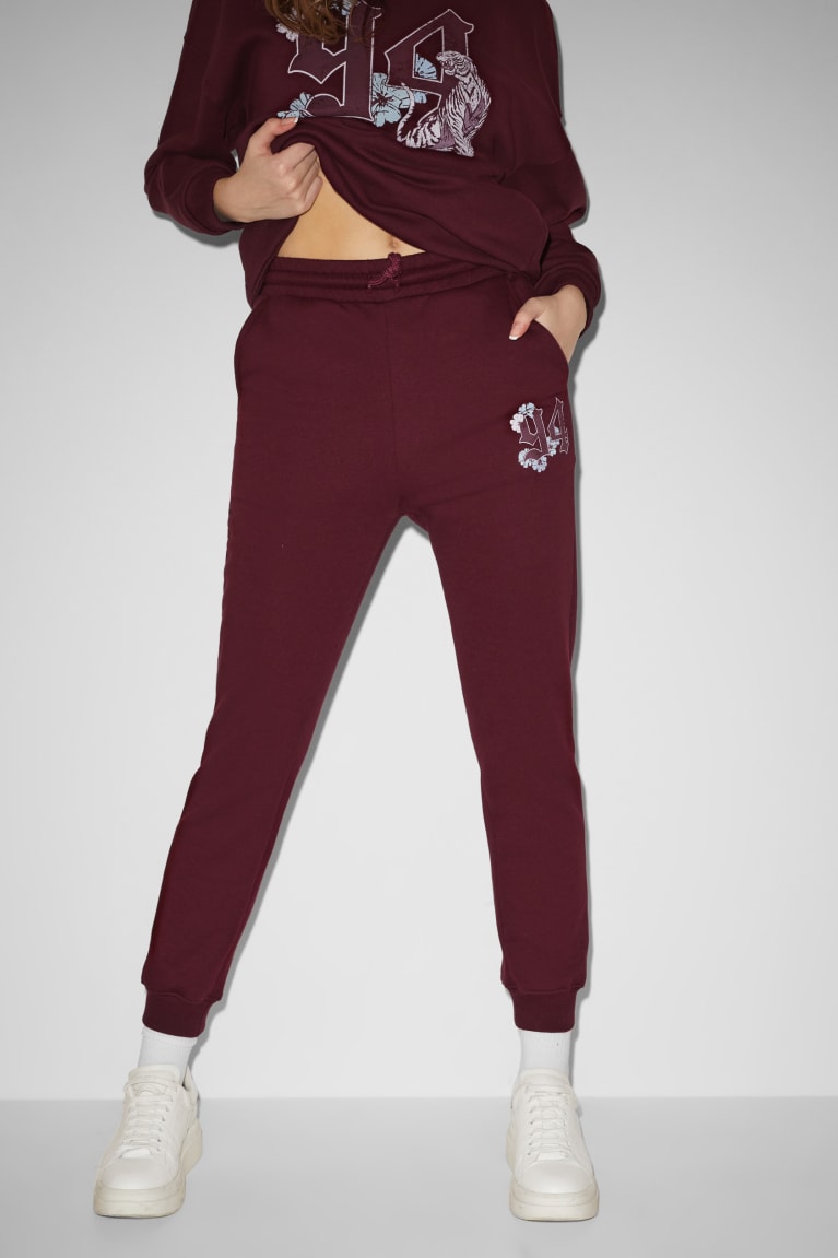 C&A Clockhouse Joggers Bordeaux | 5834-LUMBN