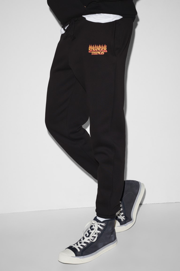 C&A Clockhouse Joggers Stranger Things Nere | 8635-JLGEK