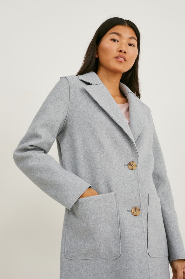 C&A Coat Grigie Chiaro | 4537-XMZCJ