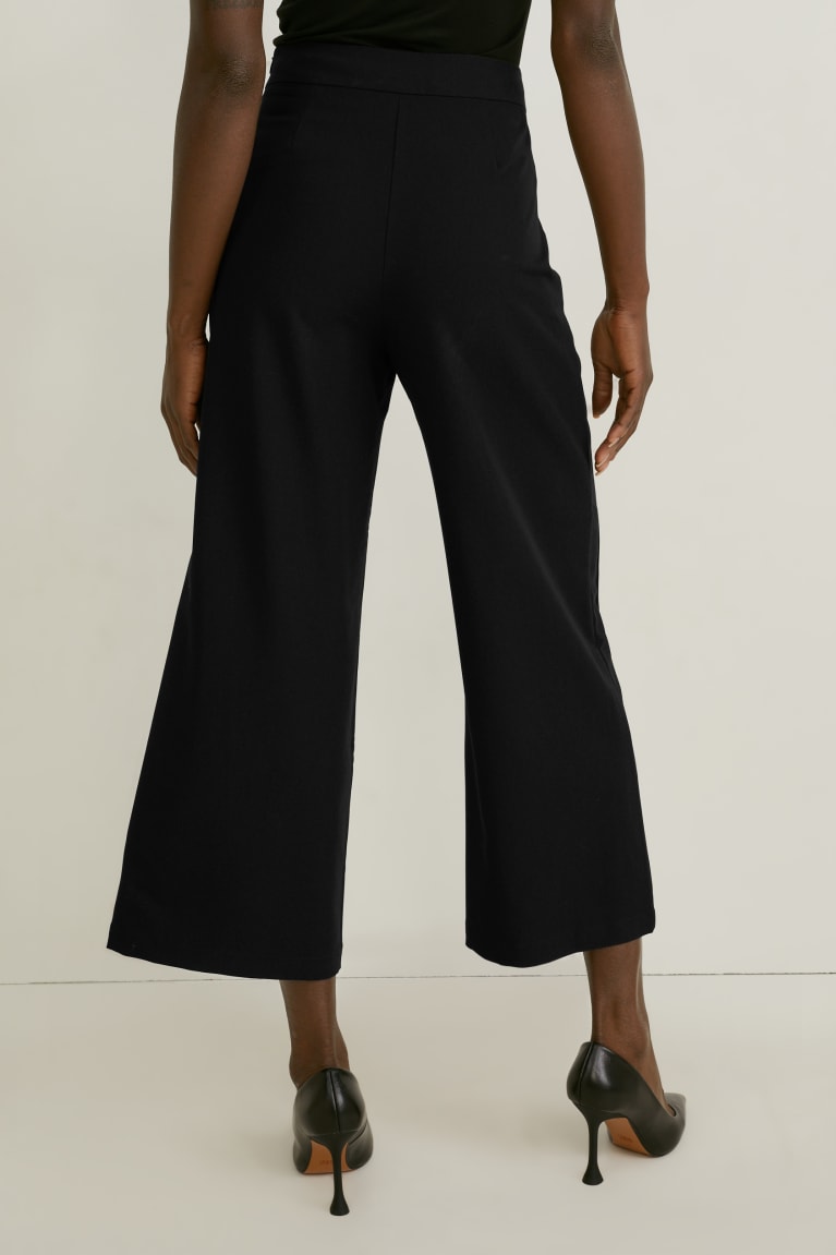 C&A Culottes Mid-rise Vita Recycled Nere | 8305-AJQWP