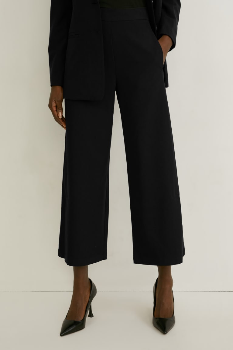 C&A Culottes Mid-rise Vita Recycled Nere | 8305-AJQWP