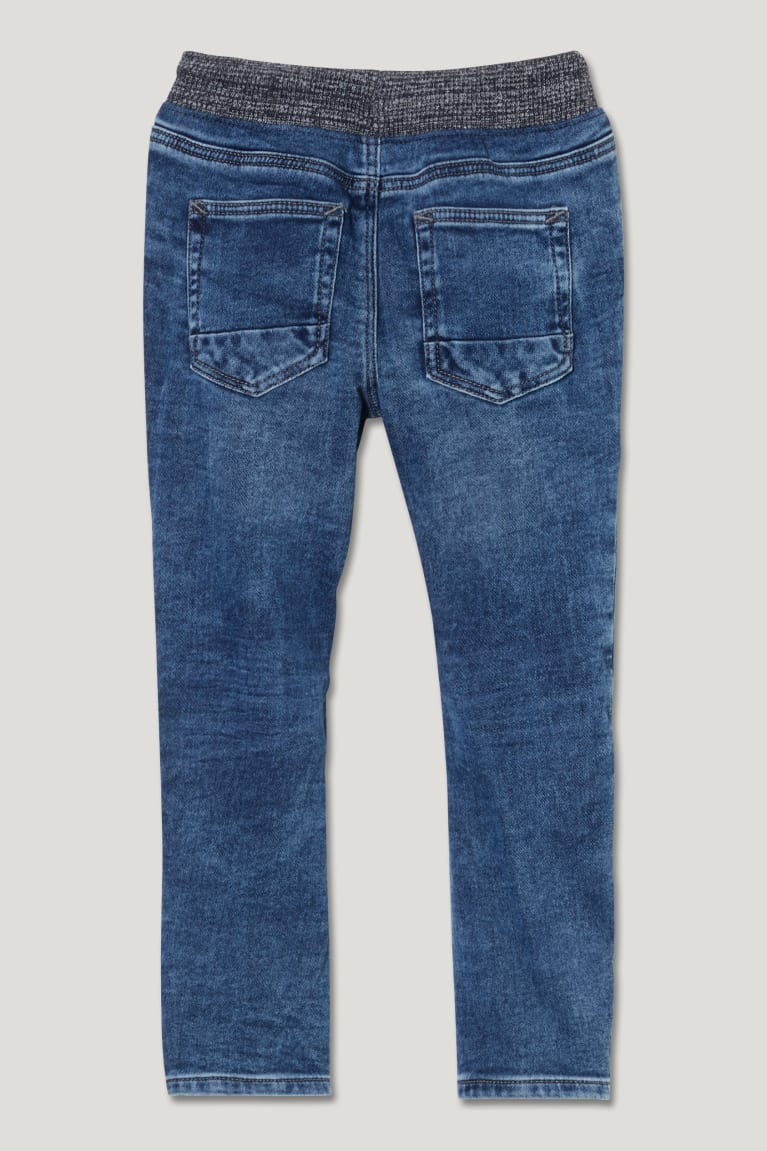 C&A Curved Jog Denim Organic Cotone Blu Grigie | 1638-IARZV