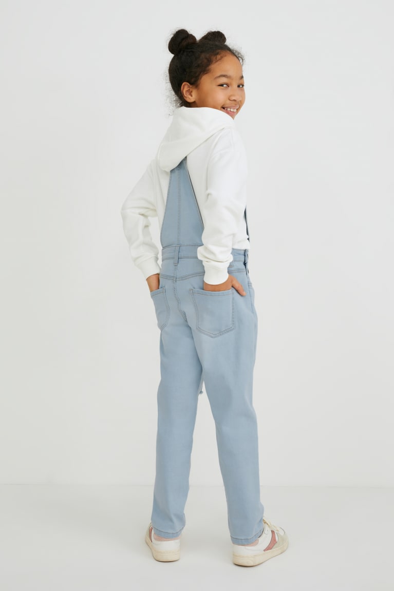 C&A Denim Dungarees Blu Blu Chiaro | 9712-ZKQFX