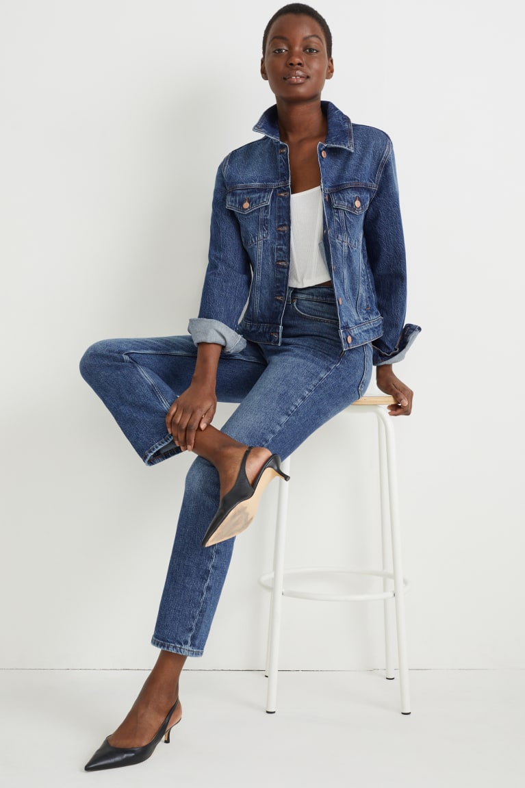 C&A Denim Lycra® With Recycled Cotone Blu | 2490-LNTQY