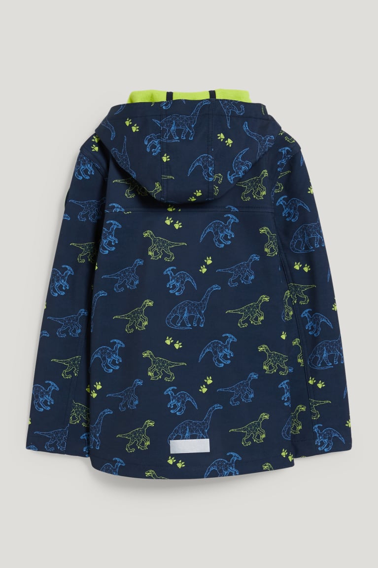 C&A Dinosaur Softshell With Hood Blu Scuro | 0197-FHZRO