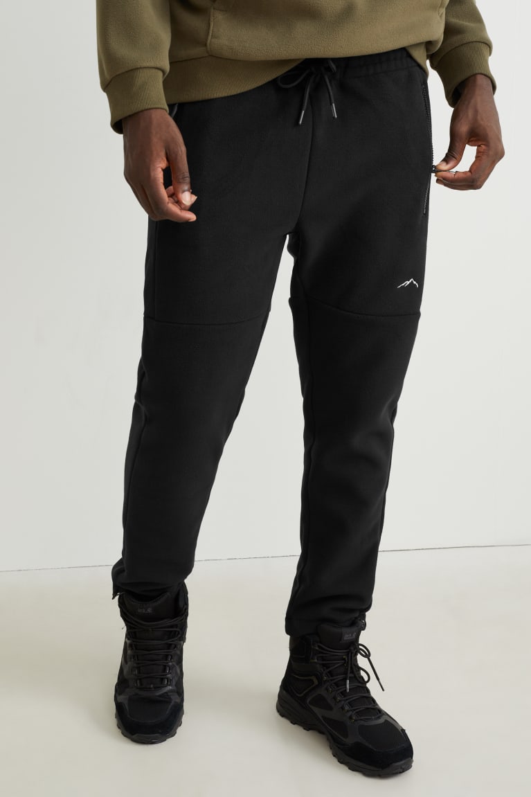 C&A Fleece Joggers Thermolite® Ecomade Recycled Nere | 8213-BFMNQ