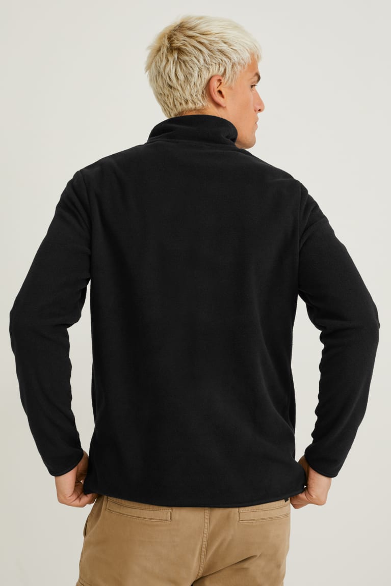 C&A Fleece Recycled Nere | 6785-IVLQF