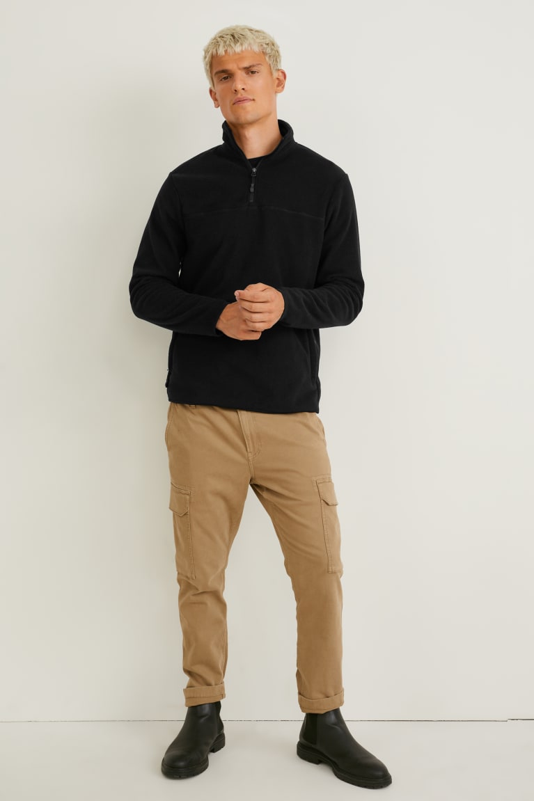 C&A Fleece Recycled Nere | 6785-IVLQF