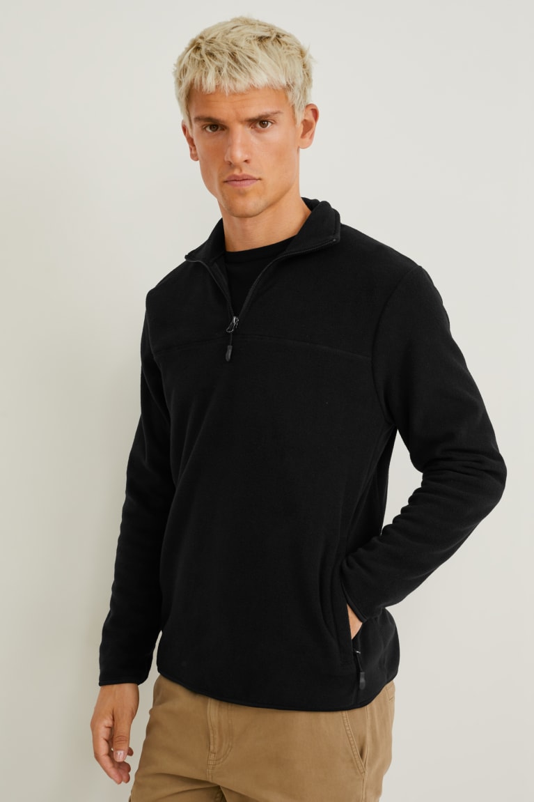 C&A Fleece Recycled Nere | 6785-IVLQF