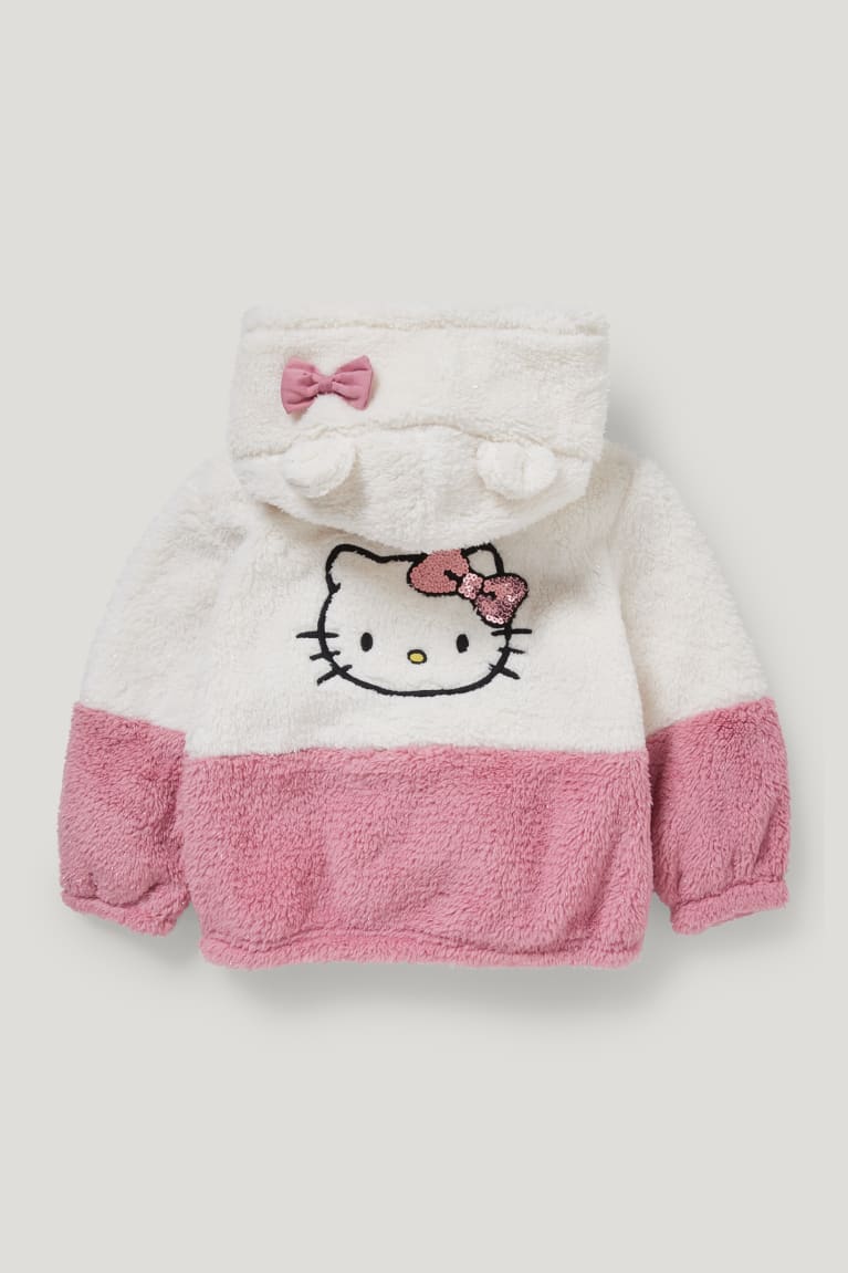 C&A Hello Kitty Teddy Fur With Hood Bianche | 9713-JHZKI