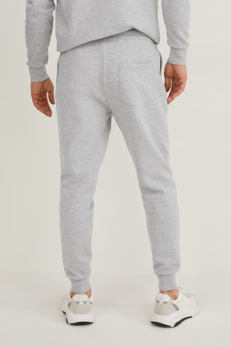 C&A Joggers Organic Cotone Grigie Chiaro | 8149-LZJYS