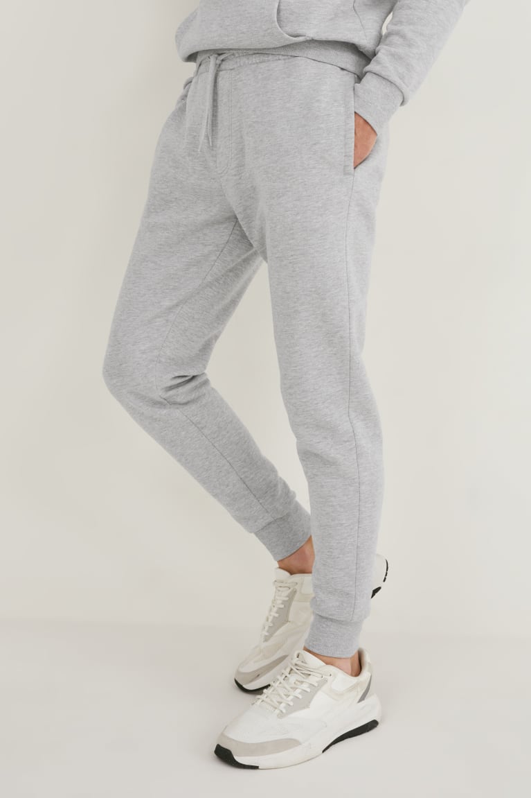 C&A Joggers Organic Cotone Grigie Chiaro | 8149-LZJYS