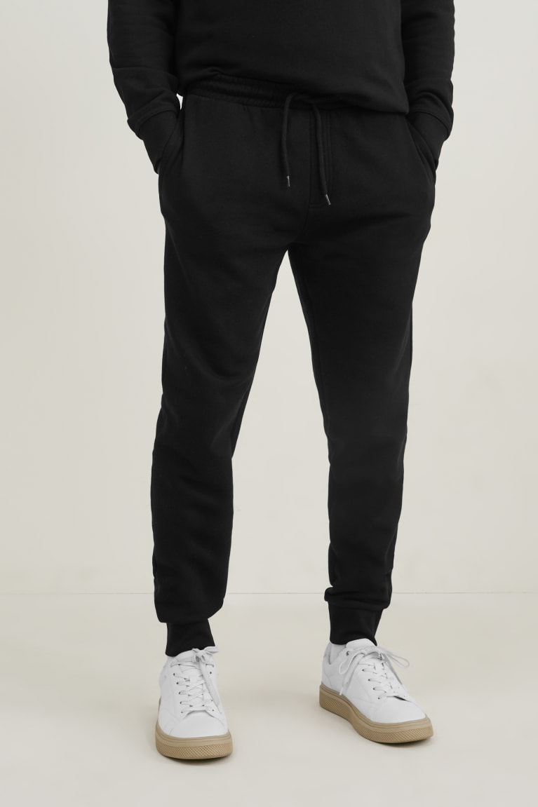 C&A Joggers Organic Cotone Nere | 9148-PVWLD