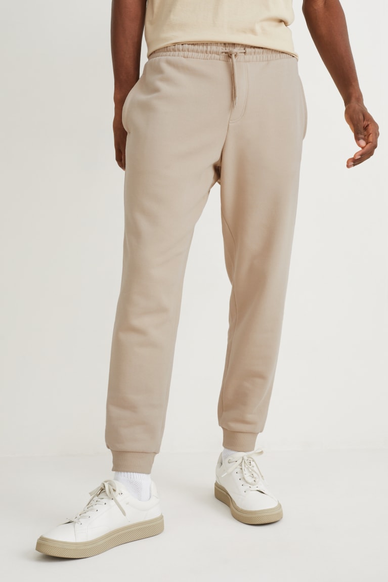 C&A Joggers With Organic Cotone Beige | 4786-FGZPU