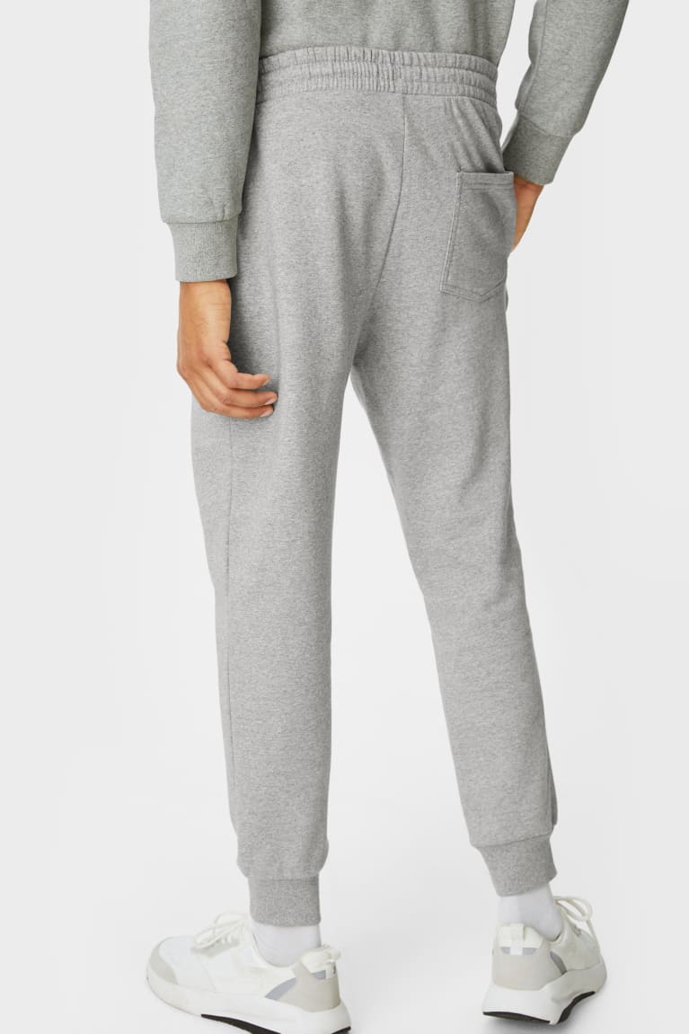 C&A Joggers With Organic Cotone Grigie | 8271-LKFQW