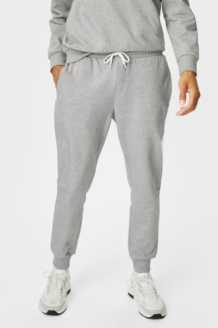 C&A Joggers With Organic Cotone Grigie | 8271-LKFQW