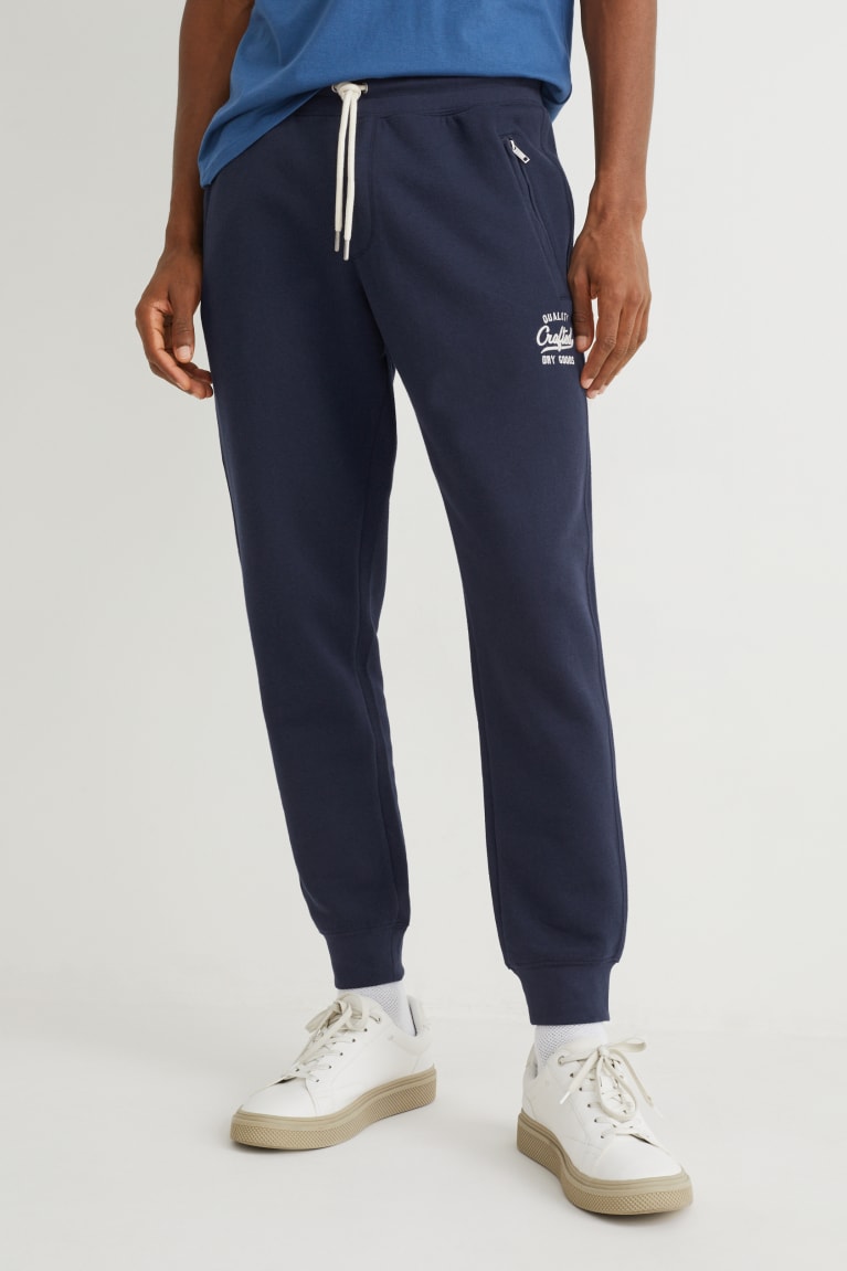 C&A Joggers With Recycled Polyester Blu Scuro | 2347-GPZAR