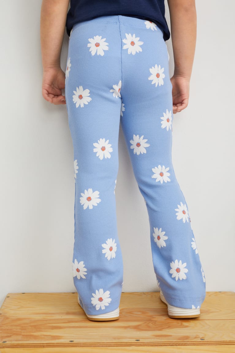 C&A Leggings Floral Blu | 7296-IGRFW