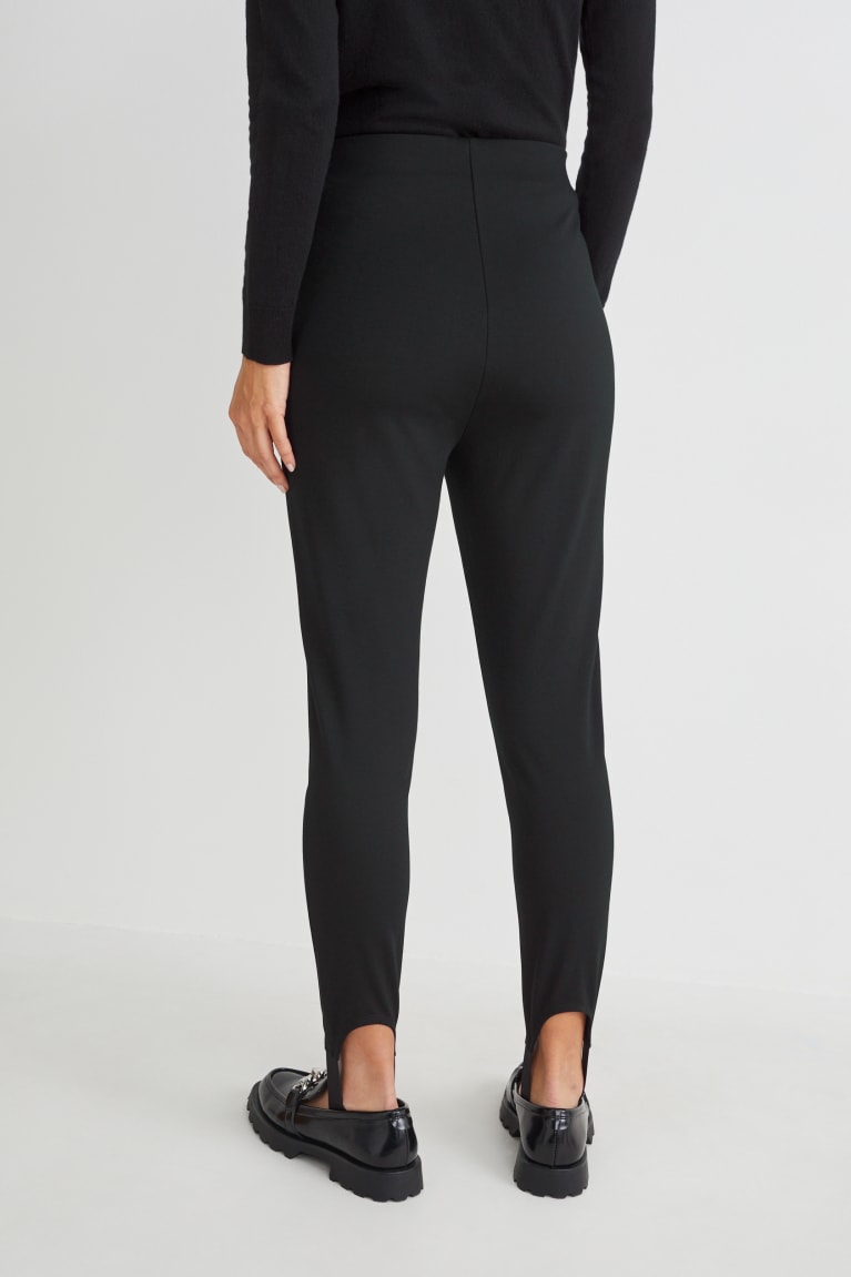 C&A Leggings Nere | 7518-SNQHP