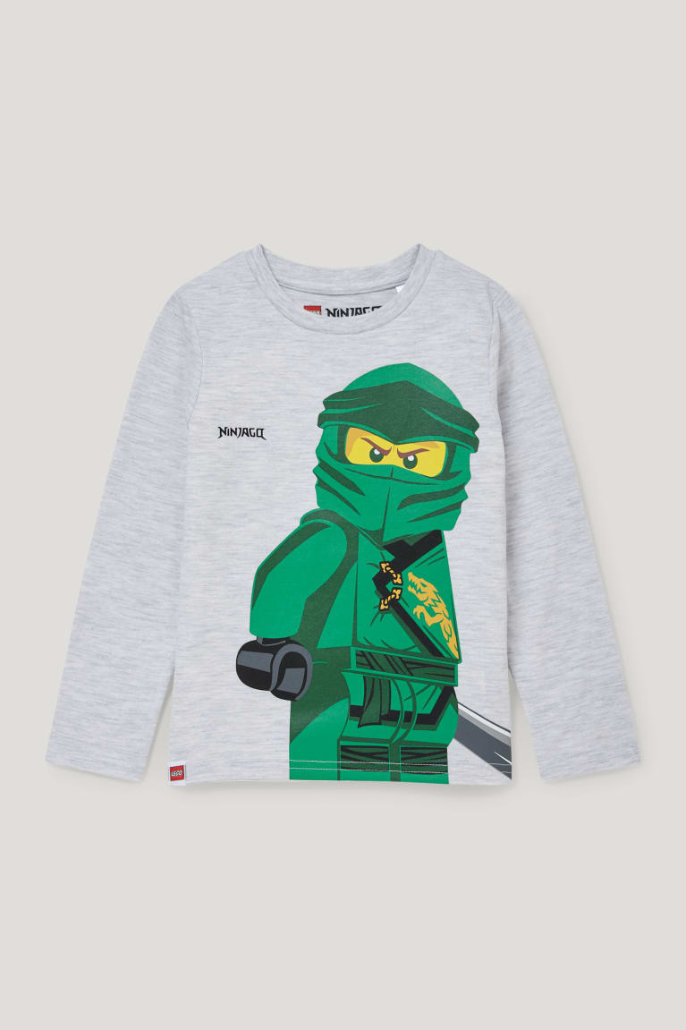 C&A Lego Ninjago Long Sleeve Grigie Chiaro | 8594-PQWDN