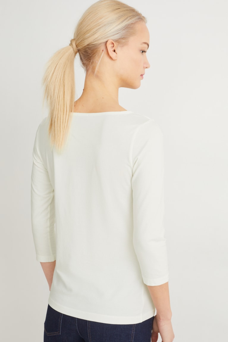 C&A Long Sleeve Bianche | 4186-OFMJG