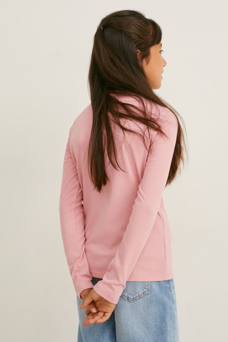 C&A Long Sleeve Recycled Rosa | 6802-ZFBUT