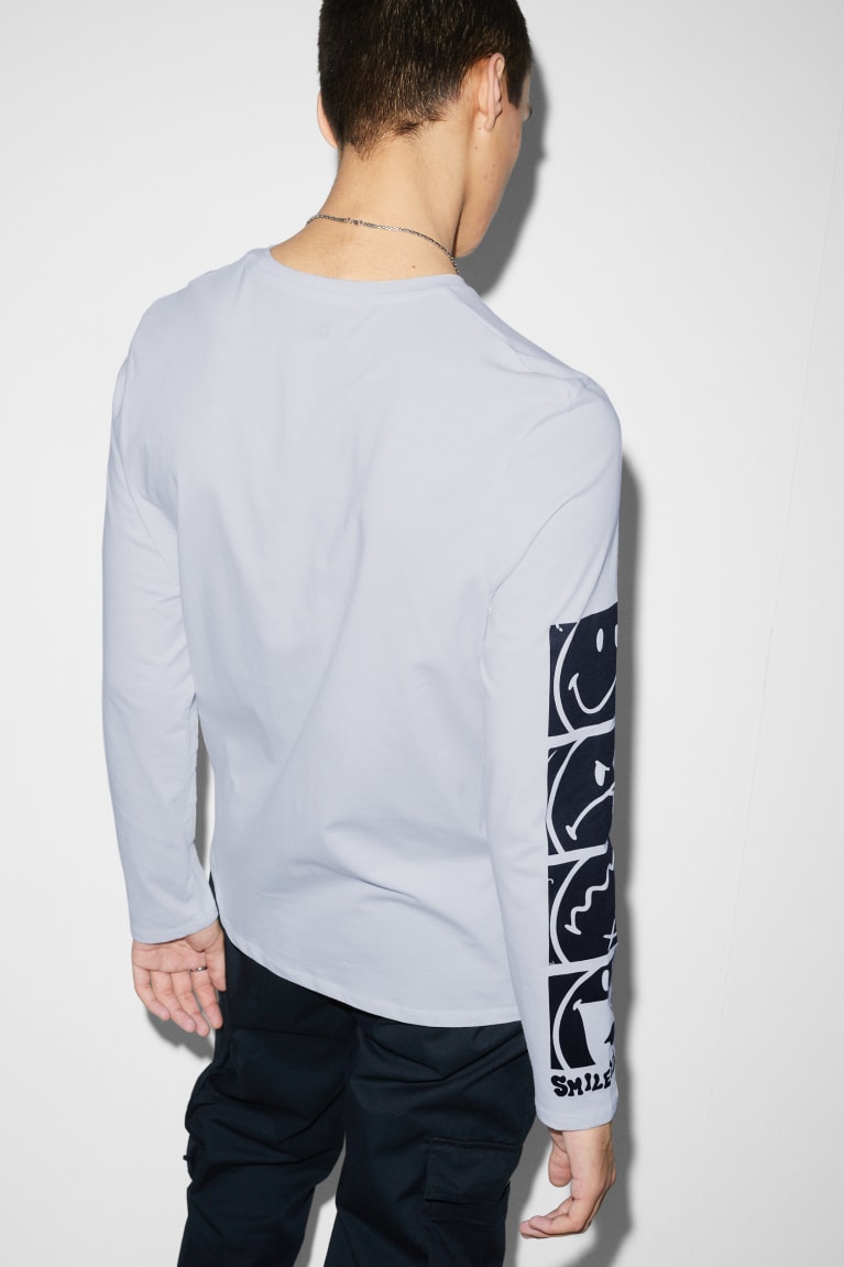 C&A Long Sleeve Smileyworld® Bianche | 9478-IOARB