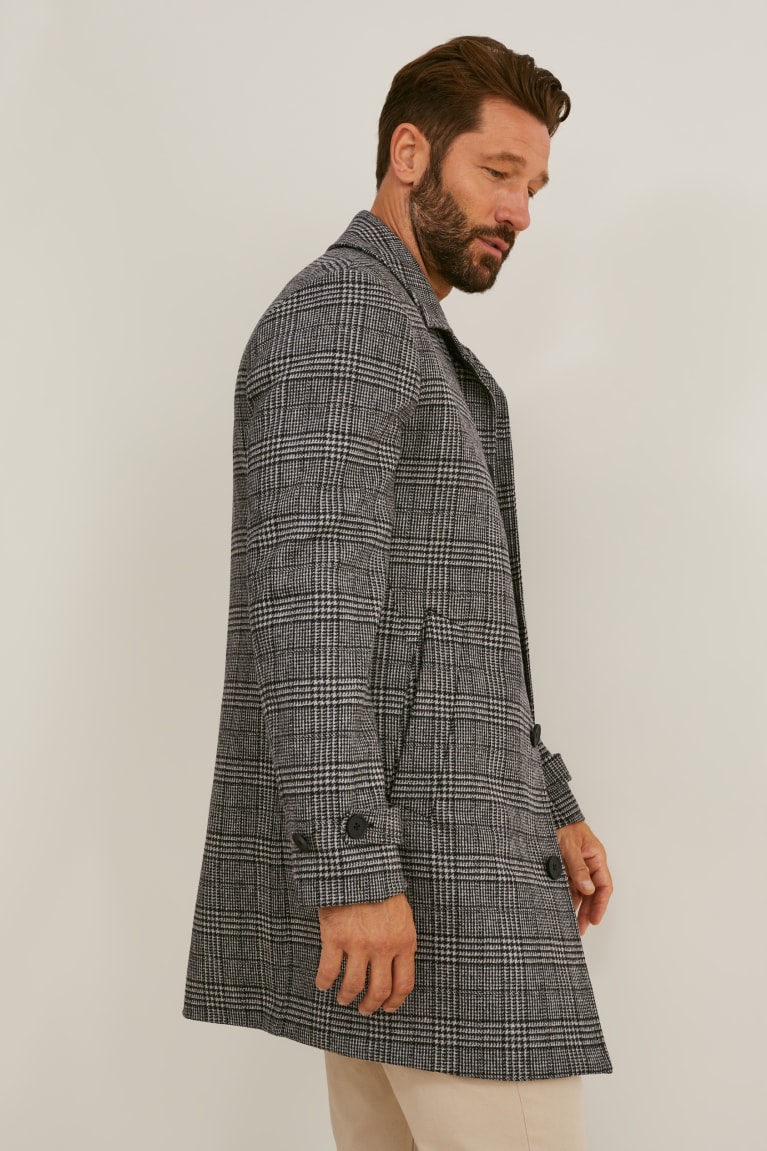 C&A Merino Check Grigie Nere | 1047-GTCLR