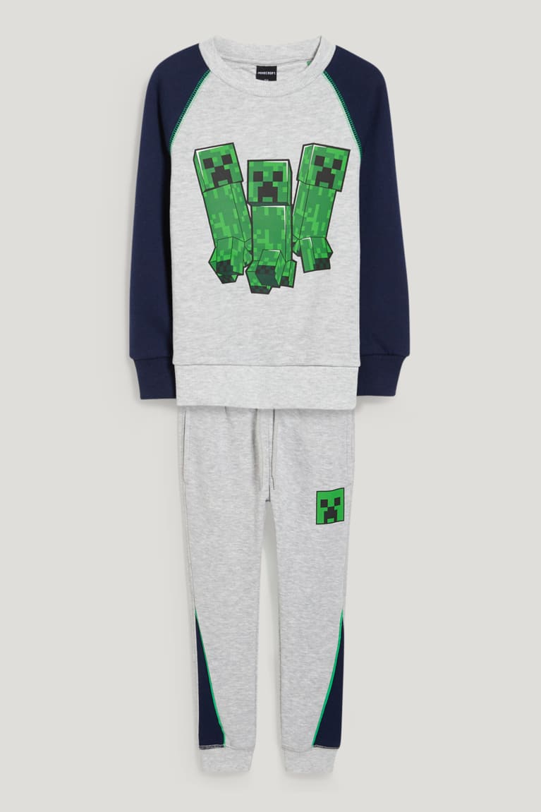 C&A Minecraft Set And Joggers 2 Piece Grigie Chiaro | 1835-NAYQH