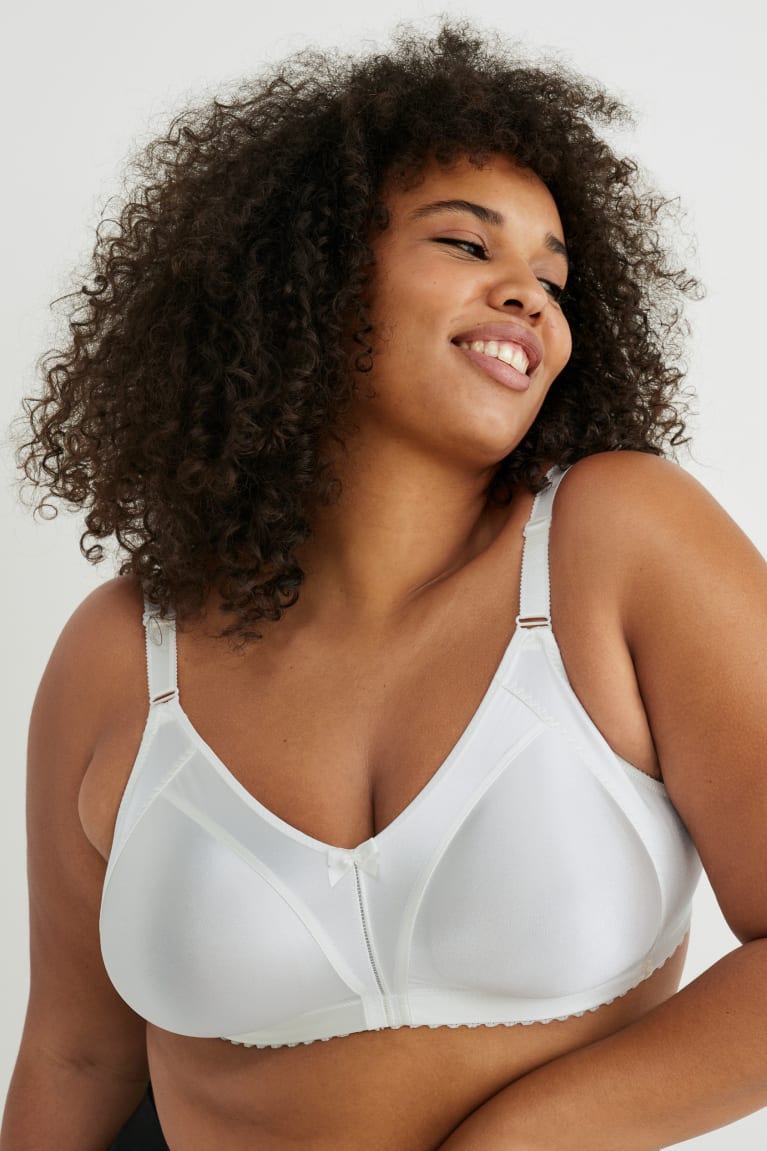 C&A Minimiser Bra Shiny Bianche | 9435-QMFVX