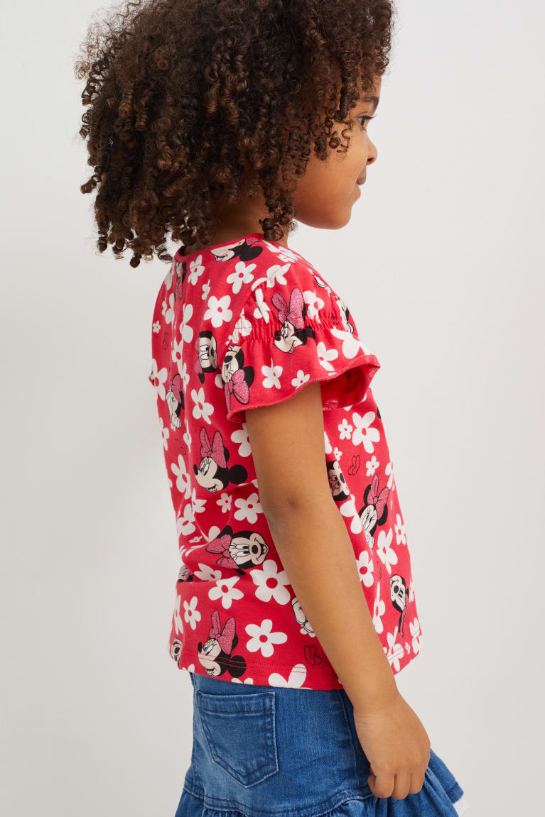 C&A Minnie Mouse Sleeve Floral Rosse | 5203-MBEYV