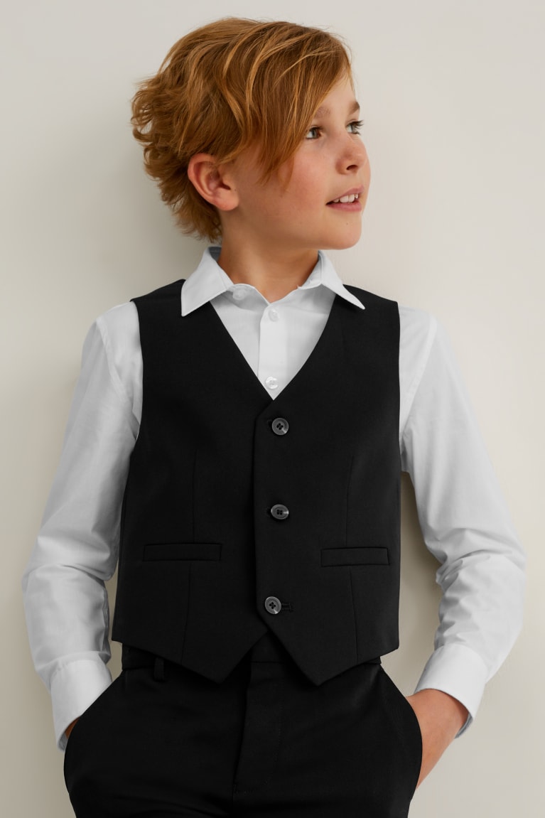 C&A Mix-and-match Suit Waistcoat Nere | 7568-HJVKG