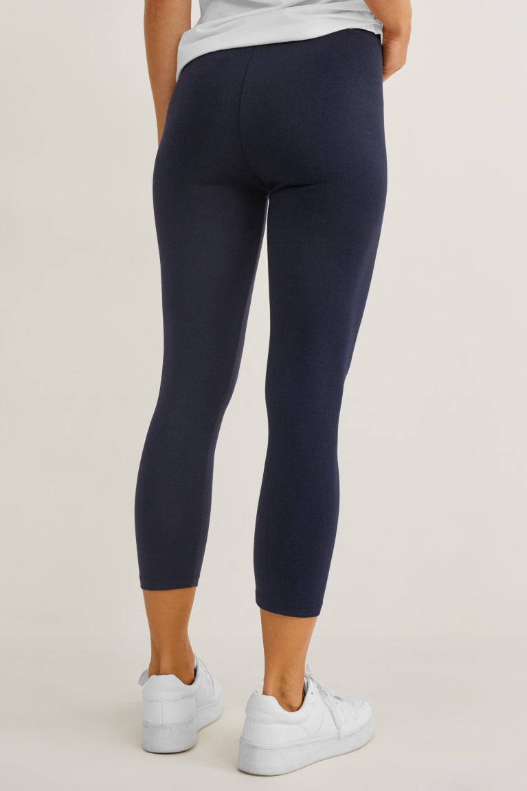 C&A Multipack Of 2 Basic Leggings Organic Cotone Blu Scuro | 7140-DPLAR