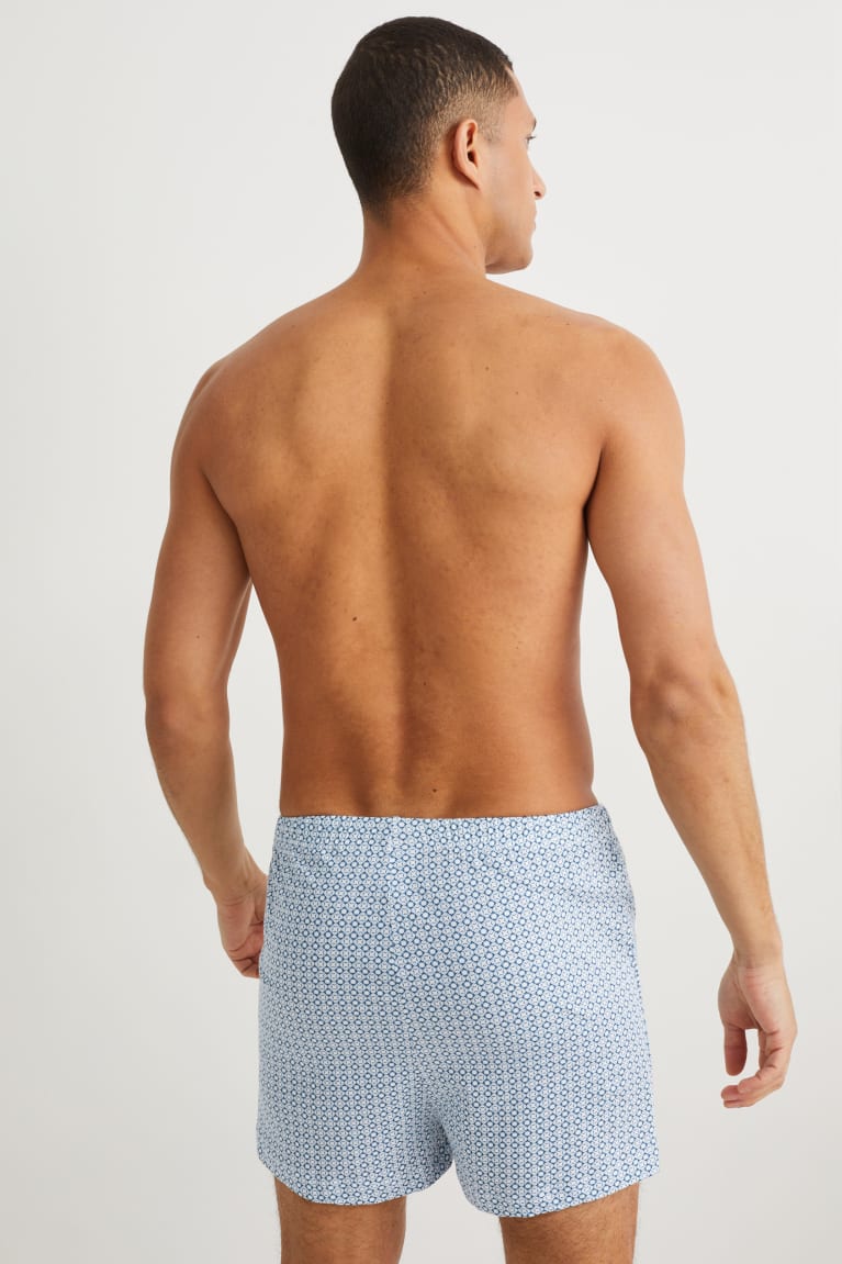 C&A Multipack Of 2 Boxer Jersey Organic Cotone Blu | 4891-ULSCV