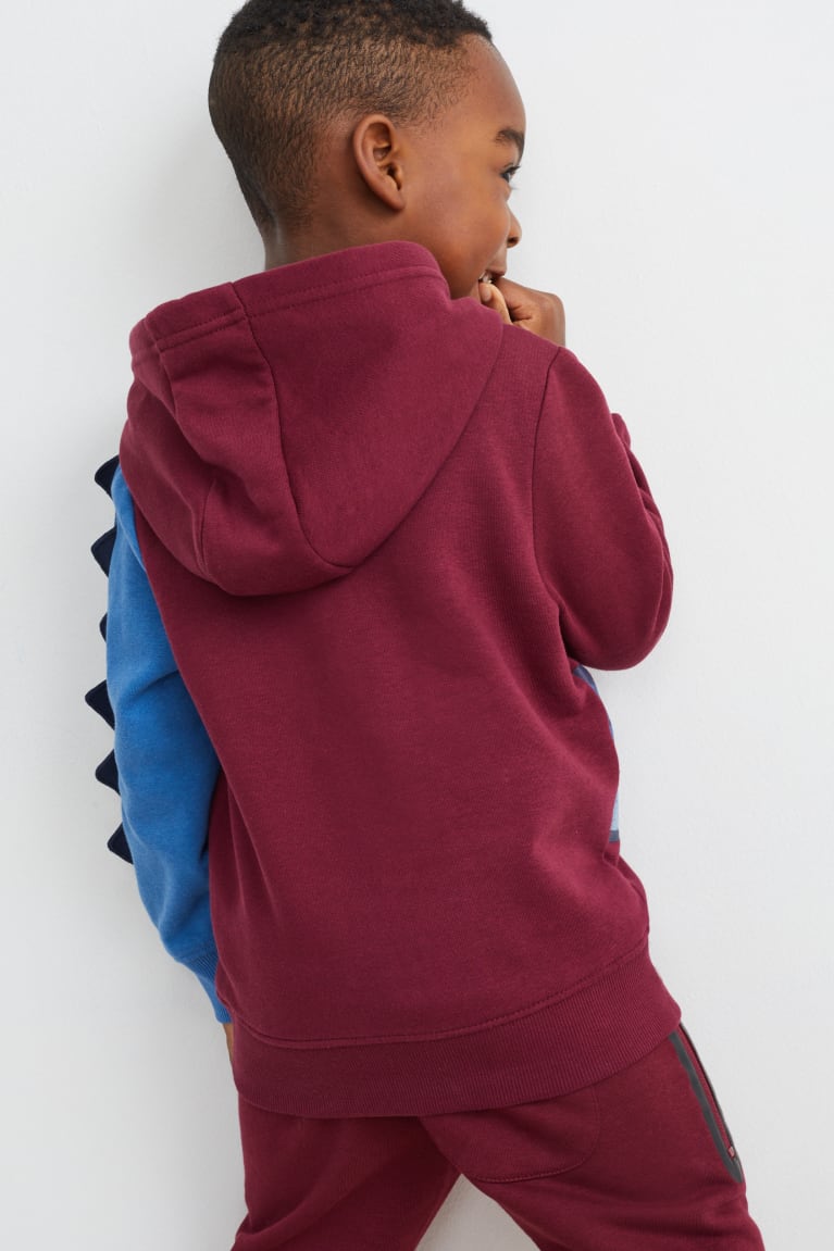 C&A Multipack Of 2 Dinosaur And Long Sleeve Bordeaux | 0146-SKNDC