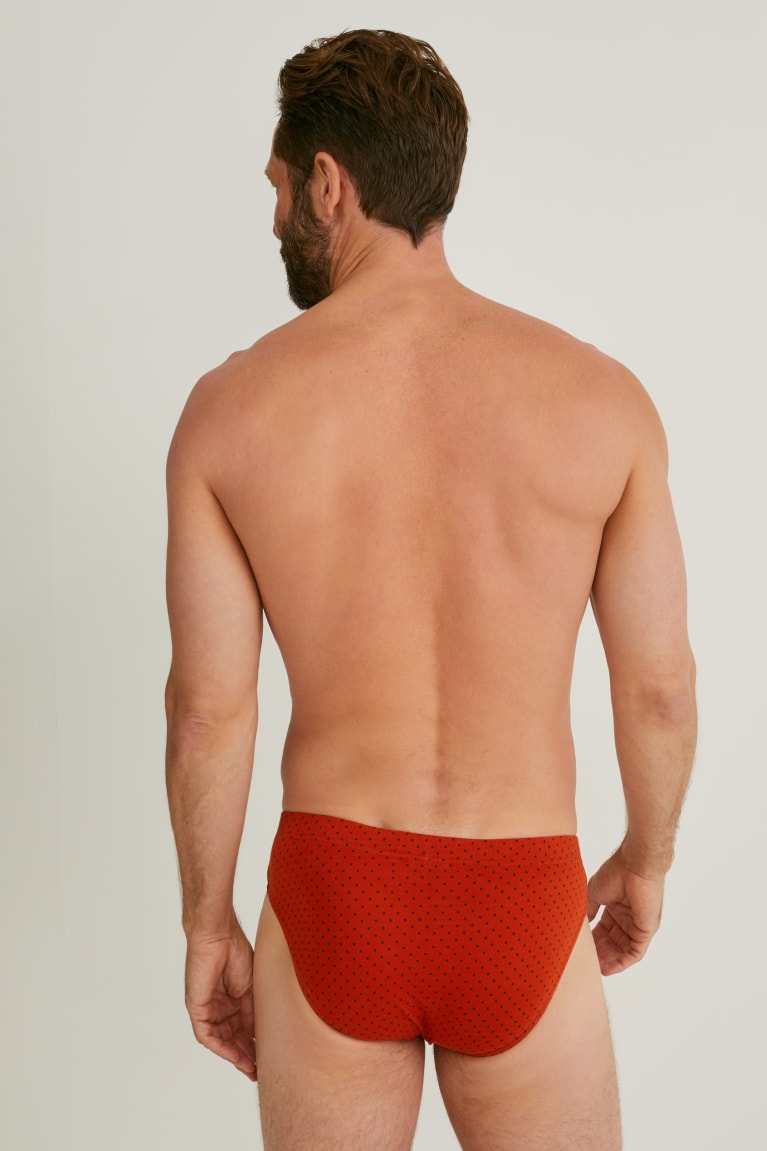 C&A Multipack Of 3 Briefs Organic Cotone Arancioni Rosse | 3986-YXQAJ