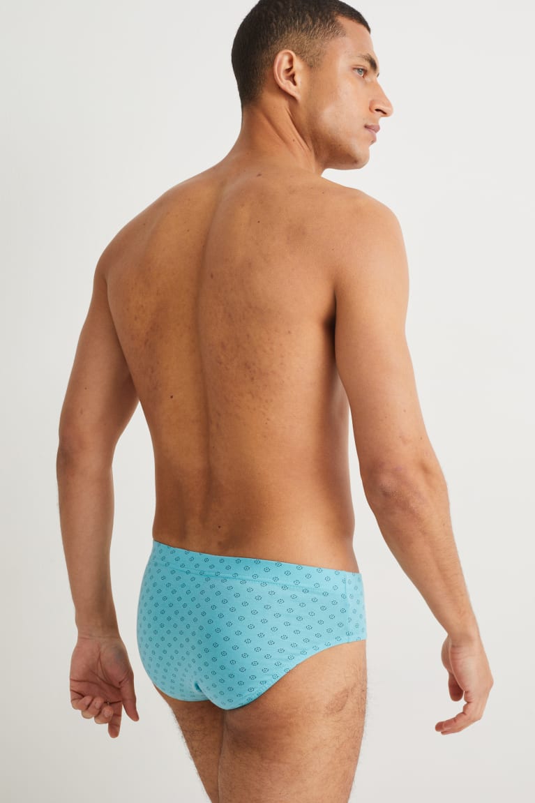 C&A Multipack Of 3 Briefs Organic Cotone Blu Grigie | 4961-CLNXS