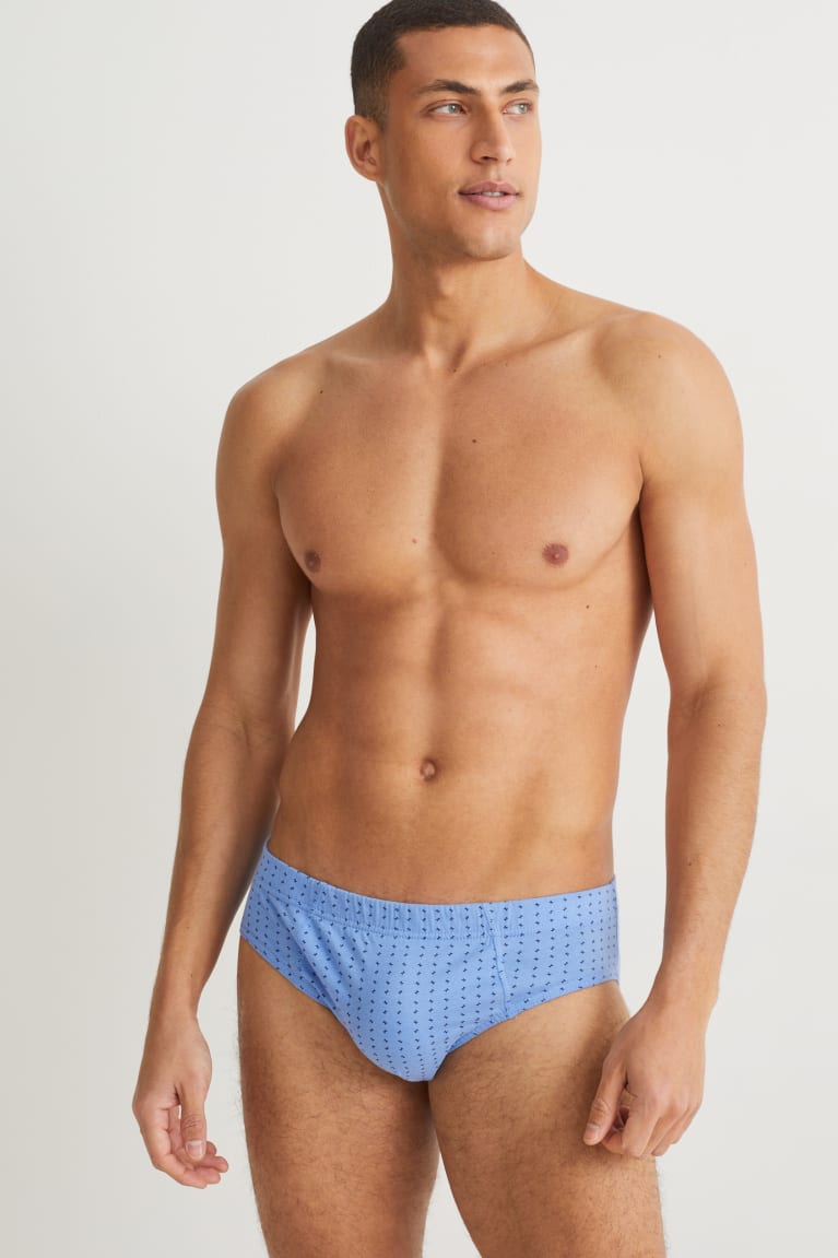 C&A Multipack Of 3 Briefs Organic Cotone Blu | 8429-VWEPM