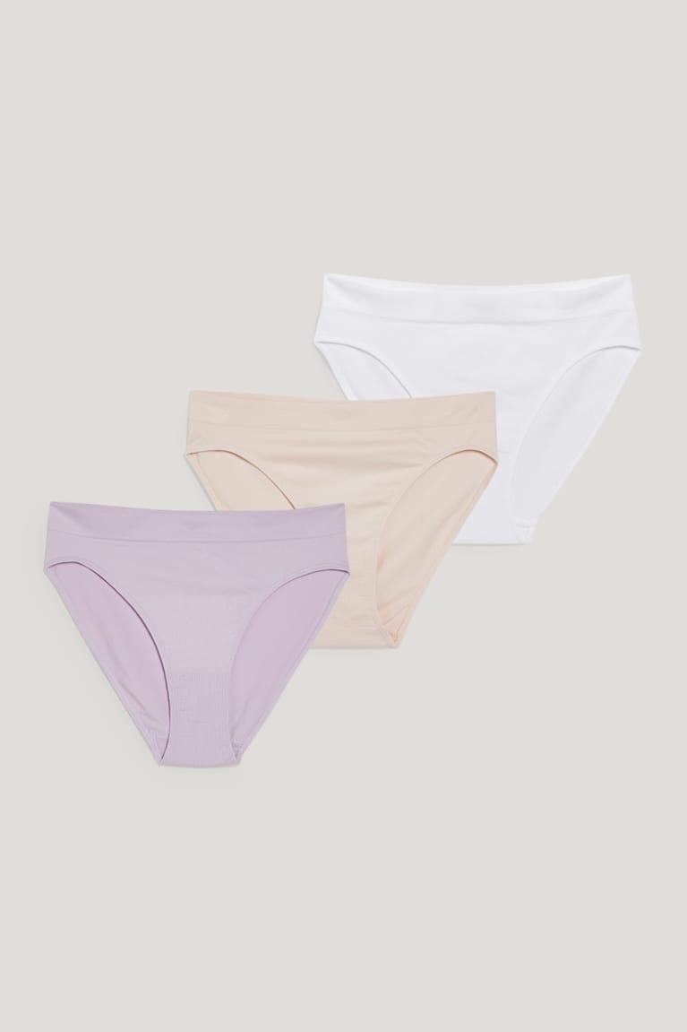 C&A Multipack Of 3 Briefs Seamless Viola Chiaro | 4095-LDAXC