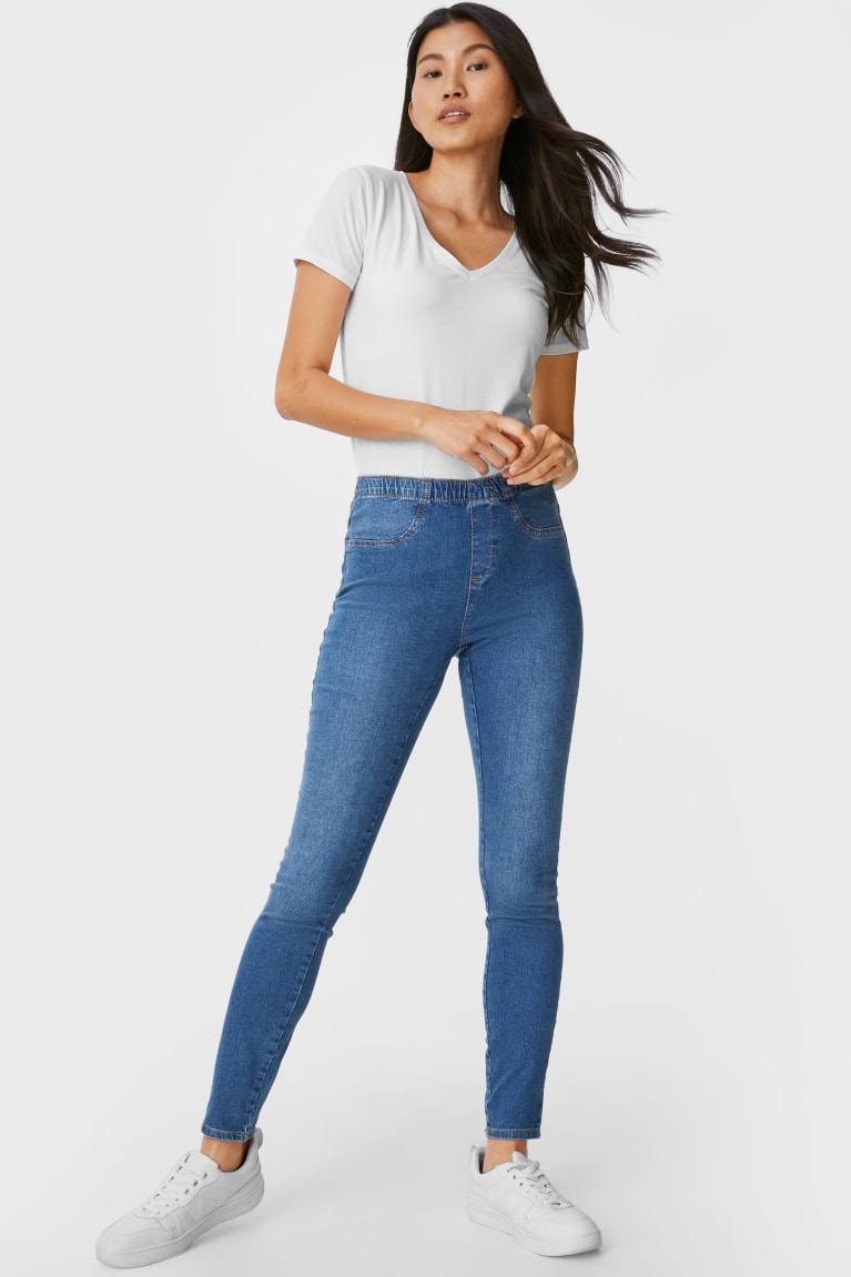 C&A Multipack Of 3 Jegging Mid Vita Blu | 7852-HSMGP