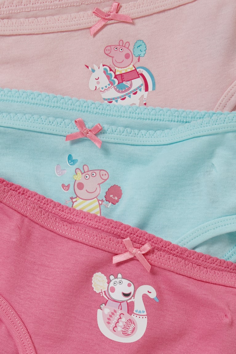 C&A Multipack Of 3 Peppa Pig Briefs Organic Cotone Rosa | 9187-DHUCR