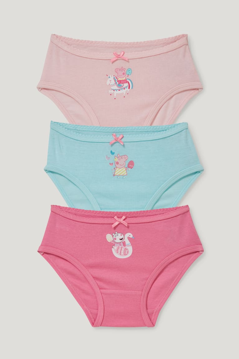 C&A Multipack Of 3 Peppa Pig Briefs Organic Cotone Rosa | 9187-DHUCR