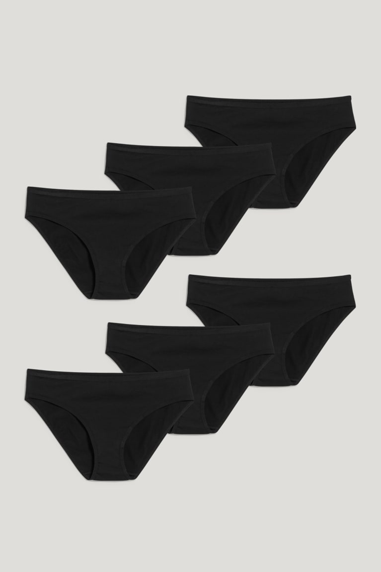 C&A Multipack Of 6 Briefs Lycra® Nere | 2197-WUNTO